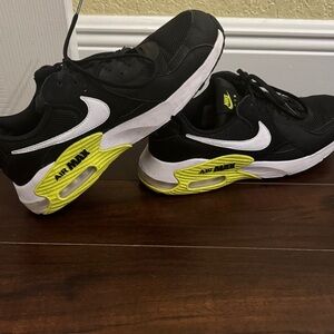 Nike Black White Neon Yellow Air Max Sneakers